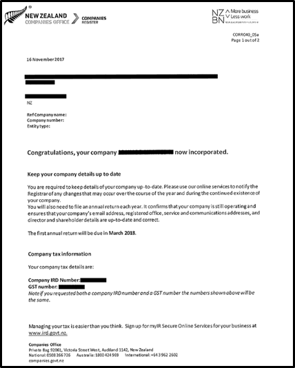 GST document example